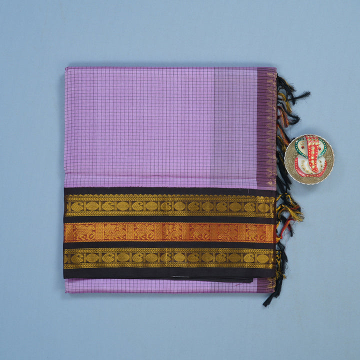 Hayagrivas Lavendar Pure Silk Cotton Saree KBE2152A8-3