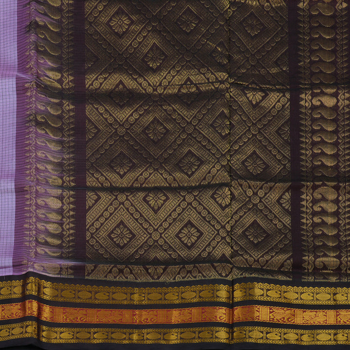 Hayagrivas Lavendar Pure Silk Cotton Saree KBE2152A8-3