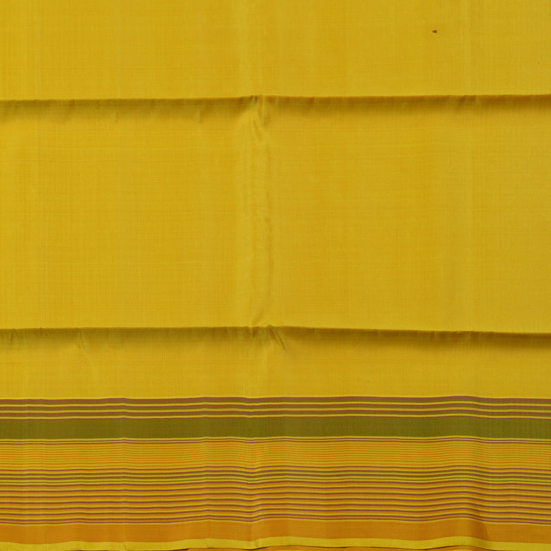 Hayagrivas Yellow Handloom Soft Silk Saree KBE2153A1-14