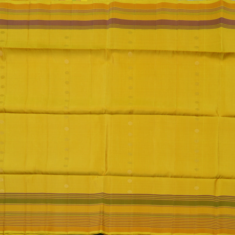Hayagrivas Yellow Handloom Soft Silk Saree KBE2153A1-14