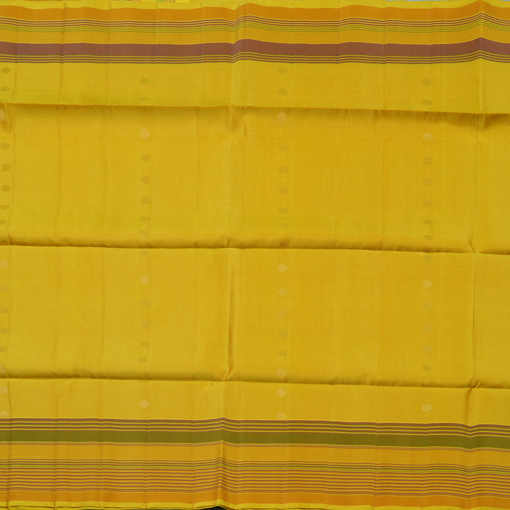 Hayagrivas Yellow Handloom Soft Silk Saree KBE2153A1-14