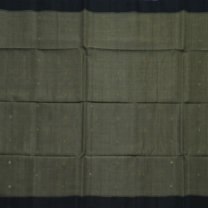Hayagrivas Elephant Grey Kora Silk Cotton Saree KBE2153A3-33