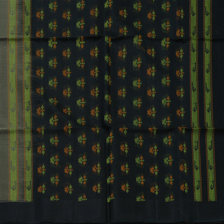 Hayagrivas Elephant Grey Kora Silk Cotton Saree KBE2153A3-33