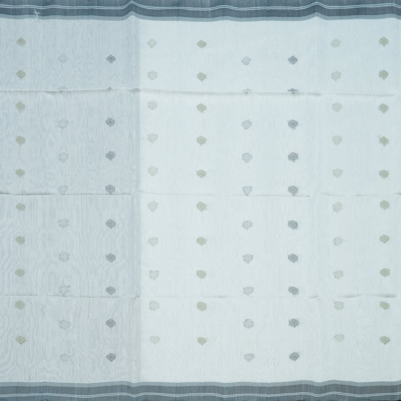 Hayagrivas White Kora Silk Cotton Saree KBE2153A3-35