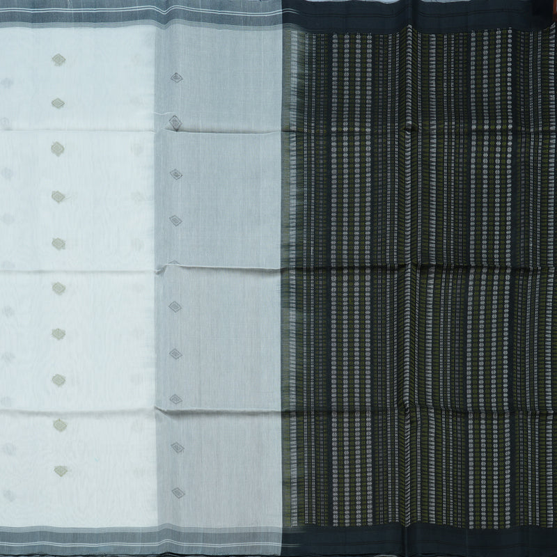 Hayagrivas White Kora Silk Cotton Saree KBE2153A3-35