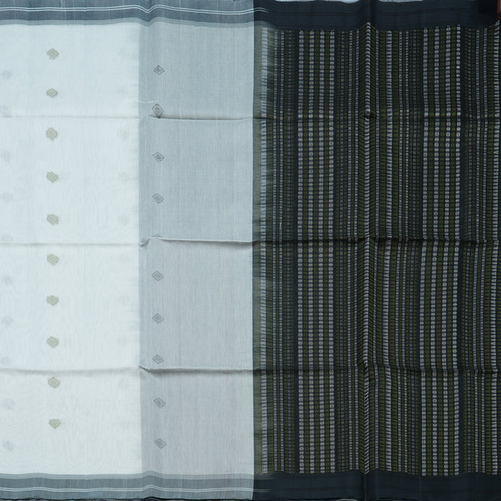 Hayagrivas White Kora Silk Cotton Saree KBE2153A3-35