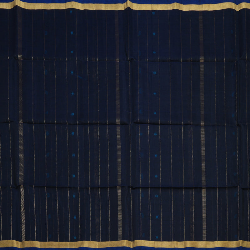 Hayagrivas Black Kora Silk Cotton Saree KBE2153A3-5