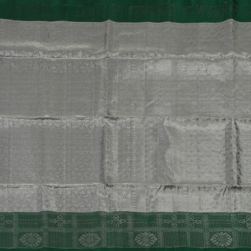 Hayagrivas Silver Grey Handloom Tissue Soft Silk Saree KBE2154A1-11