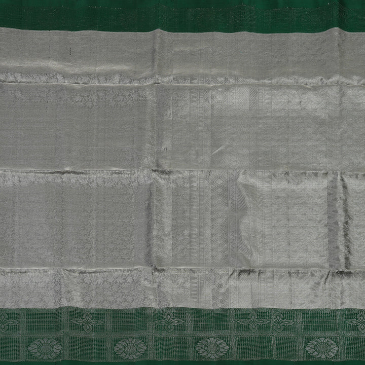 Hayagrivas Silver Grey Handloom Tissue Soft Silk Saree KBE2154A1-11