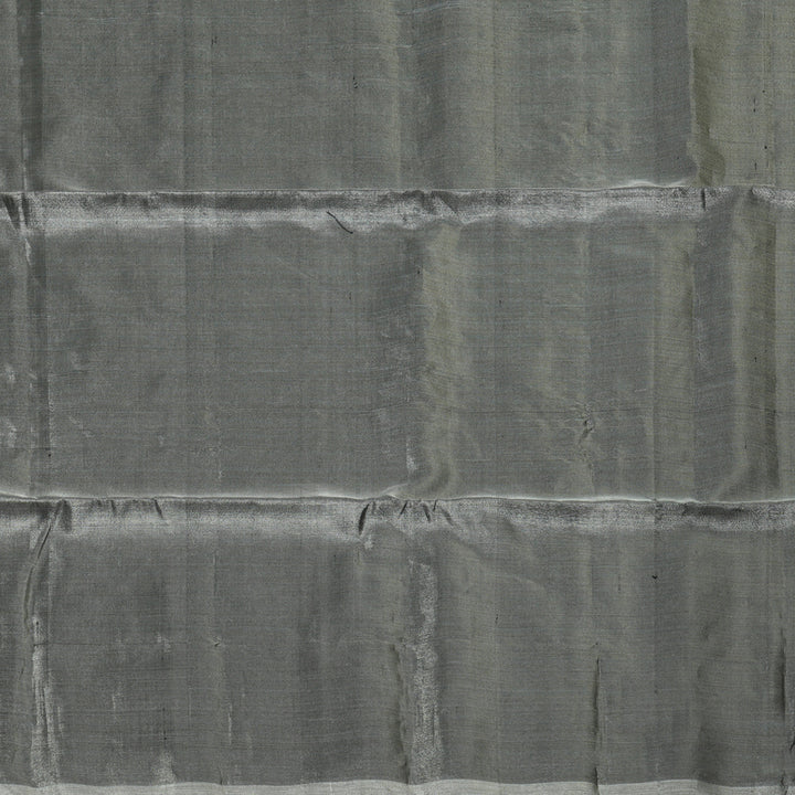 Hayagrivas Metallic Grey Pure Soft Silk Saree KBE2154A1-18