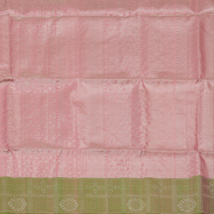 Hayagrivas Rose Pink Handloom Tissue Soft Silk Saree KBE2154A1-2
