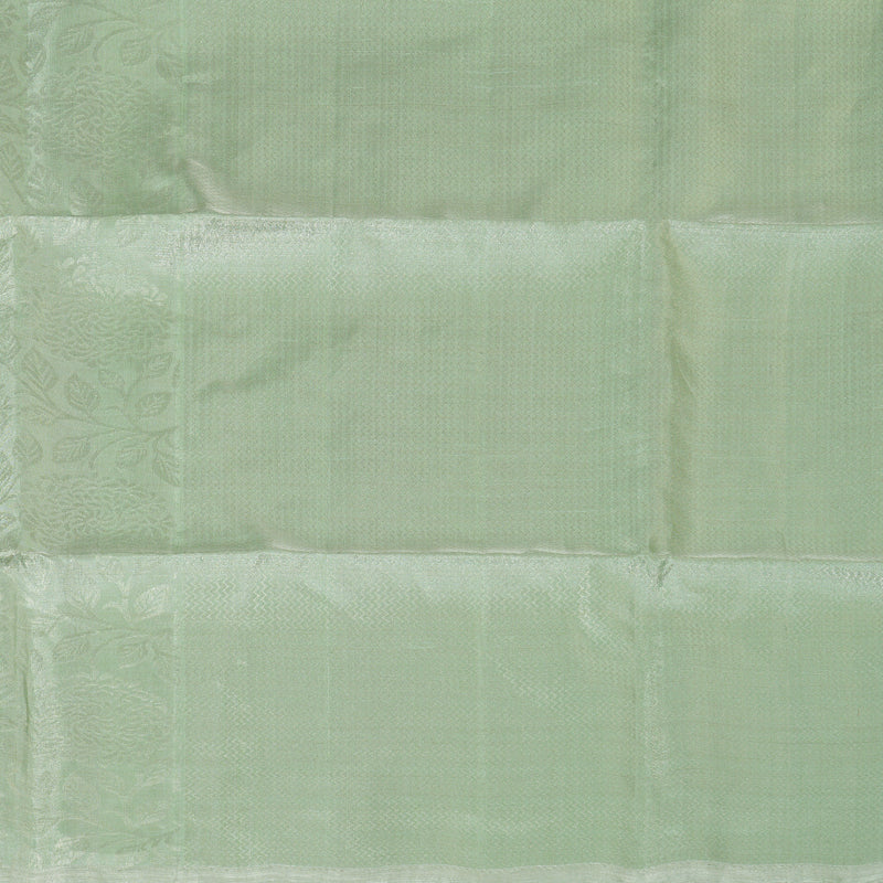 Hayagrivas Pista Green Pure Soft Silk Saree KBE2154A1-3