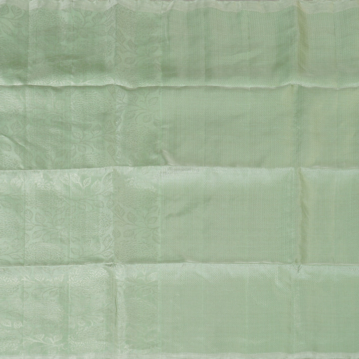 Hayagrivas Pista Green Pure Soft Silk Saree KBE2154A1-3