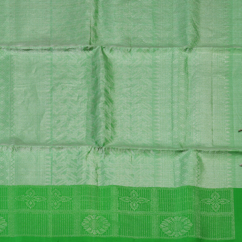 Hayagrivas Parrot Green Handloom Tissue Soft Silk Saree KBE2154A1-8