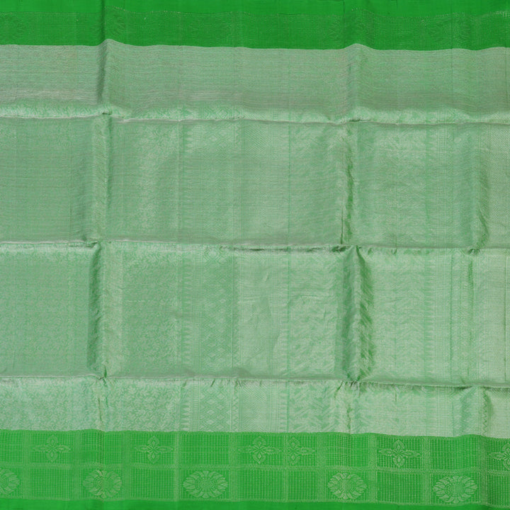Hayagrivas Parrot Green Handloom Tissue Soft Silk Saree KBE2154A1-8