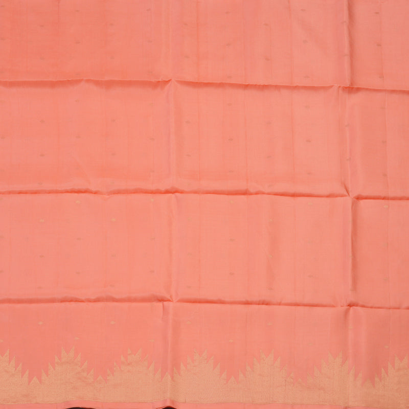 Hayagrivas Peach Handloom Soft Silk Saree KBE2154A2-13