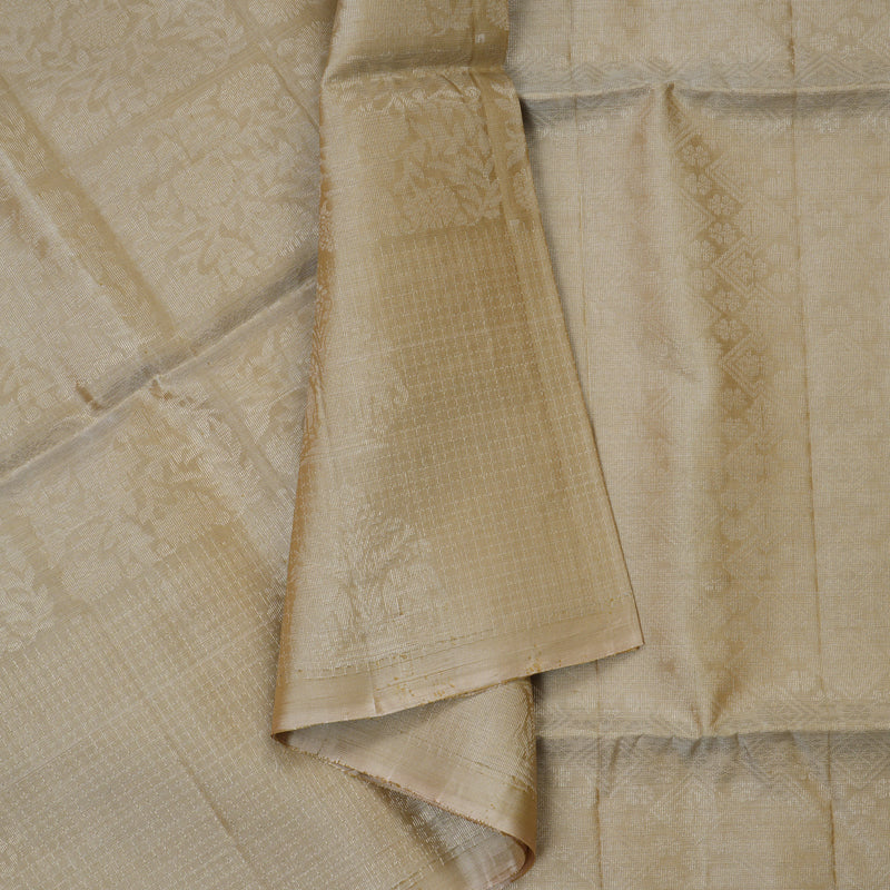 Hayagrivas Beige Handloom Soft Silk Saree KBE2154A3-10