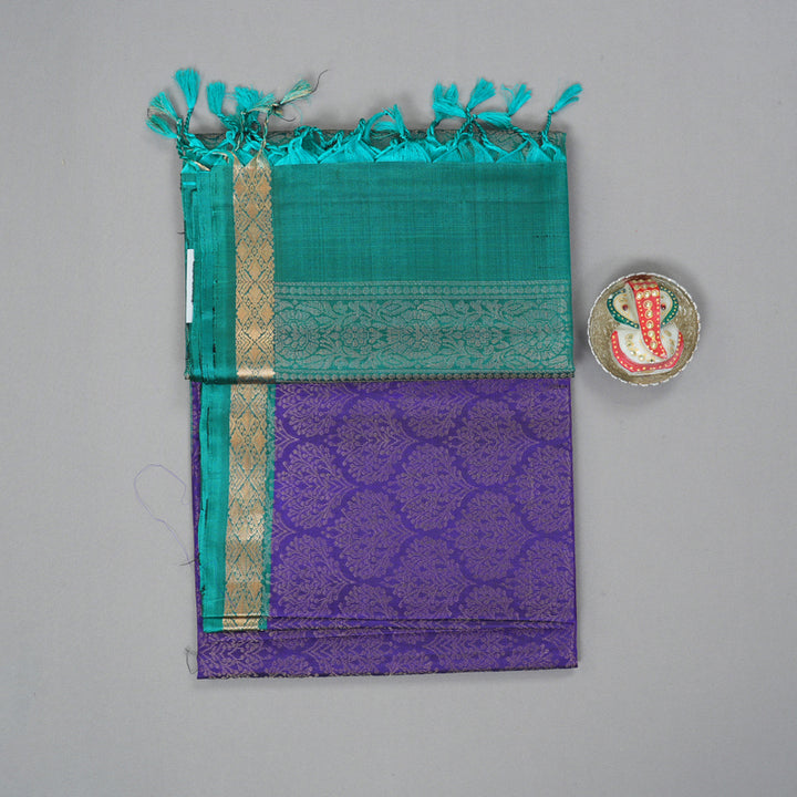 Hayagrivas Purple Handloom Soft Silk Saree KBE2154A3-11