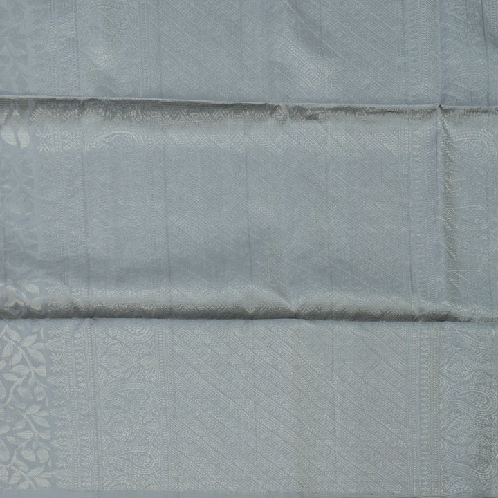 Hayagrivas Grey Handloom Soft Silk Saree KBE2154A3-9