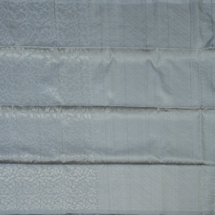 Hayagrivas Grey Handloom Soft Silk Saree KBE2154A3-9
