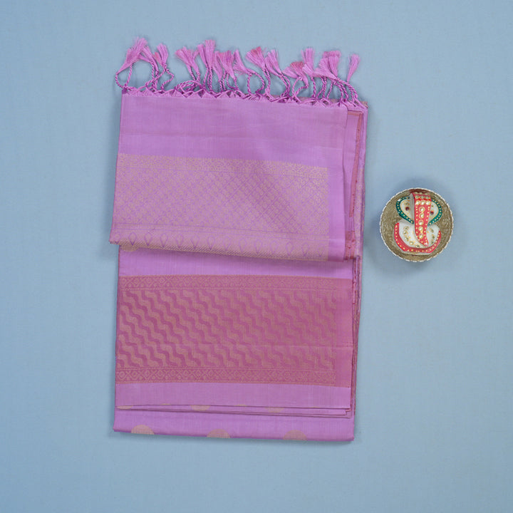 Hayagrivas Lavendar Handloom Soft Silk Saree KBE2154A4-11