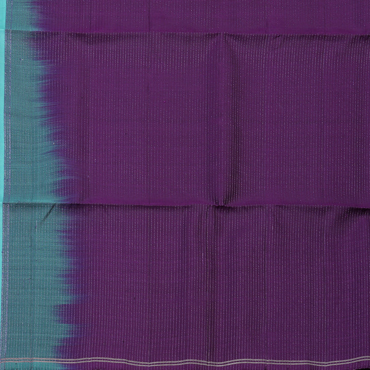 Hayagrivas Sky Blue Handloom Soft Silk Saree KBE2154A8-2