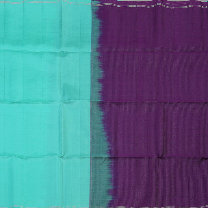 Hayagrivas Sky Blue Handloom Soft Silk Saree KBE2154A8-2
