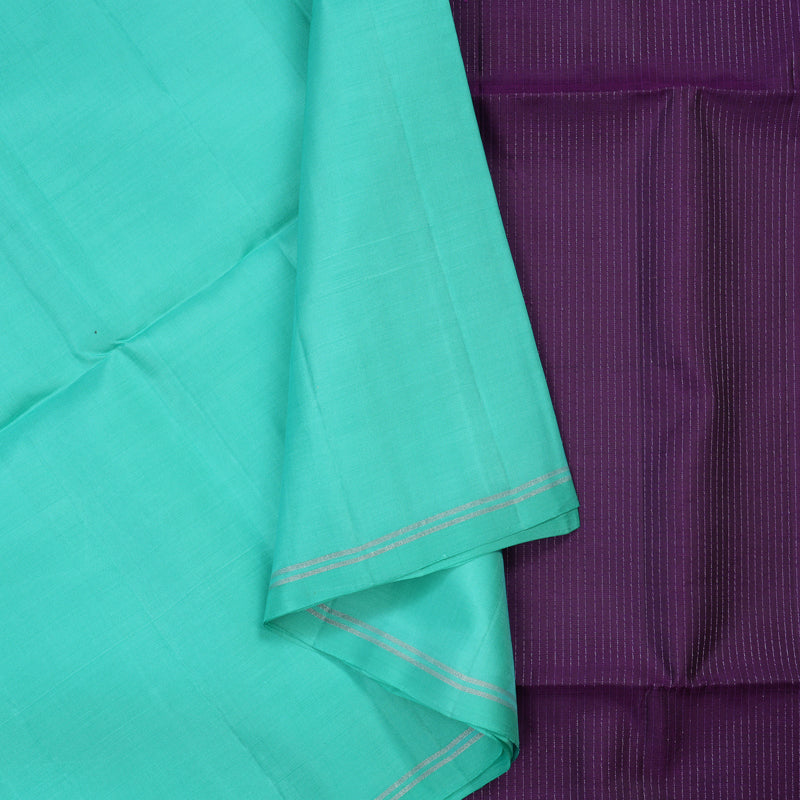 Hayagrivas Sky Blue Handloom Soft Silk Saree KBE2154A8-2