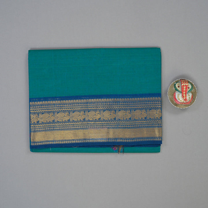 Hayagrivas Rama Green Handloom Chettinad Cotton Saree KBE2156A1-13