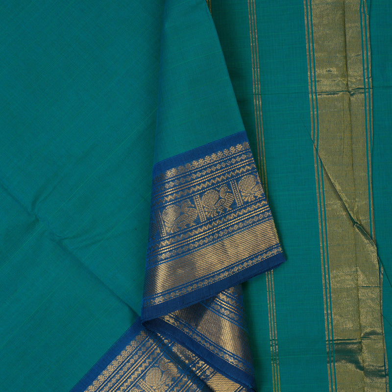 Hayagrivas Rama Green Handloom Chettinad Cotton Saree KBE2156A1-13