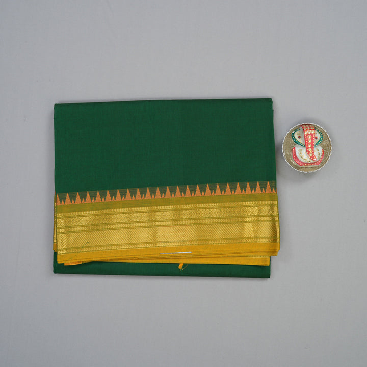 Hayagrivas Bottle Green Handloom Chettinad Cotton Saree KBE2156A1-8