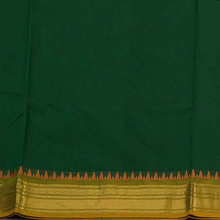 Hayagrivas Bottle Green Handloom Chettinad Cotton Saree KBE2156A1-8