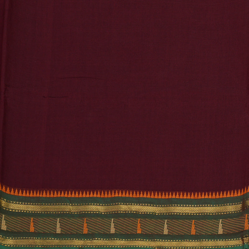 Hayagrivas Maroon Pure Chettinad Cotton Saree KBE2156A2-9