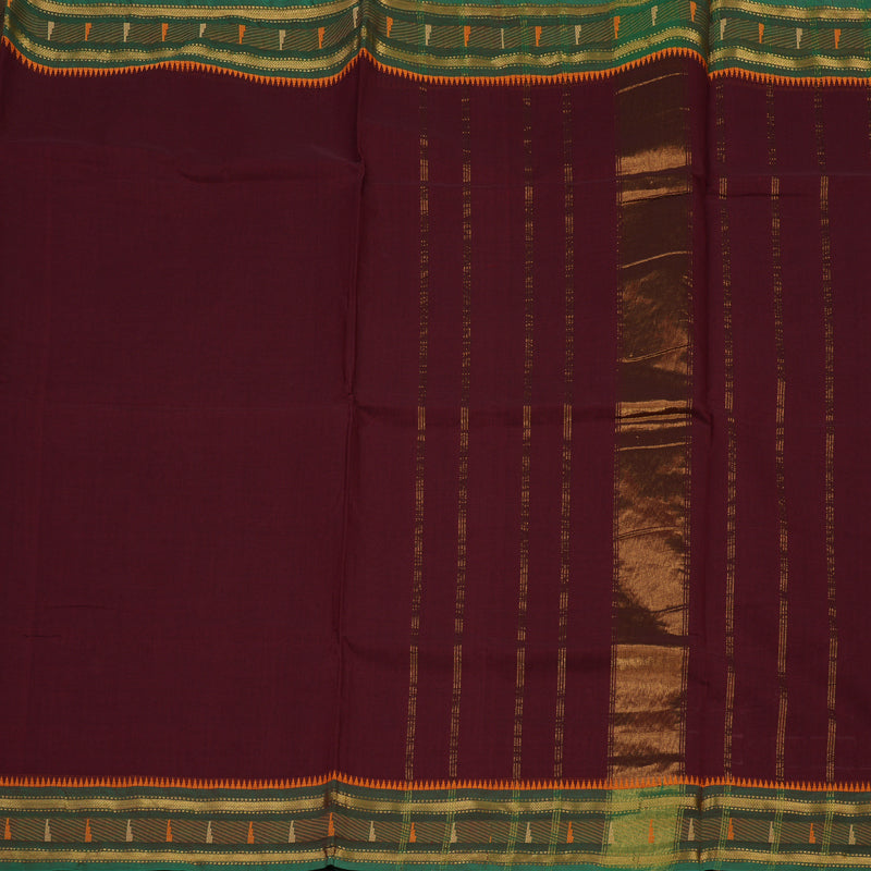 Hayagrivas Maroon Pure Chettinad Cotton Saree KBE2156A2-9