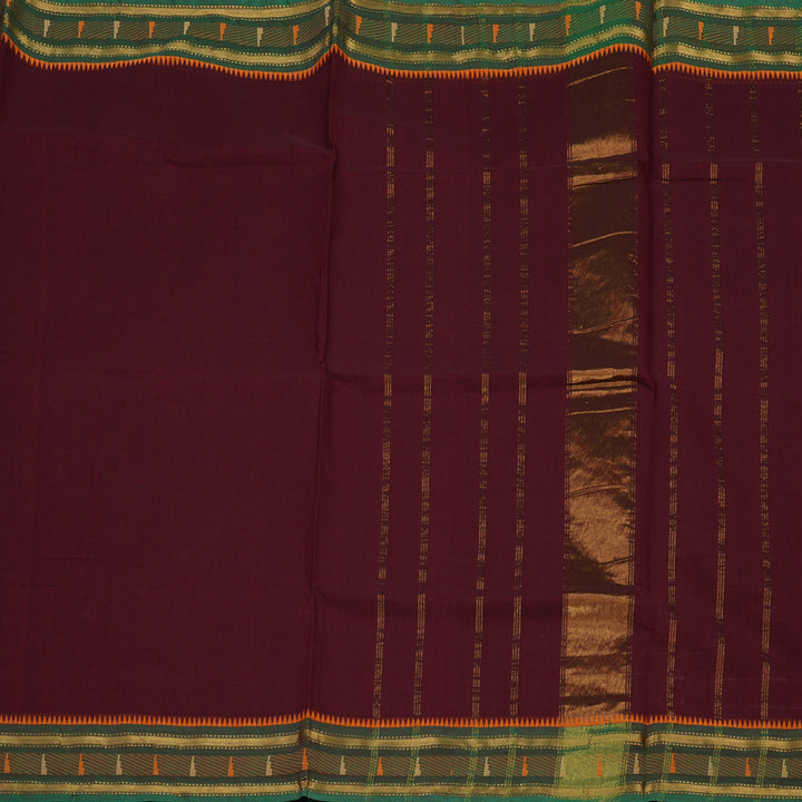 Hayagrivas Maroon Pure Chettinad Cotton Saree KBE2156A2-9