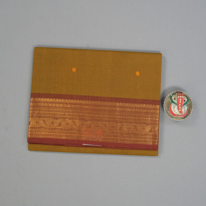 Hayagrivas Honey Mustard Handloom Chettinad Cotton Saree KBE2156A4-15