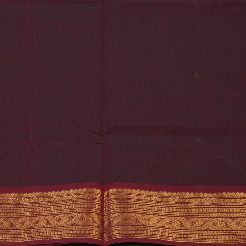 Hayagrivas Wine Maroon Handloom Chettinad Cotton Saree KBE2156A4-17