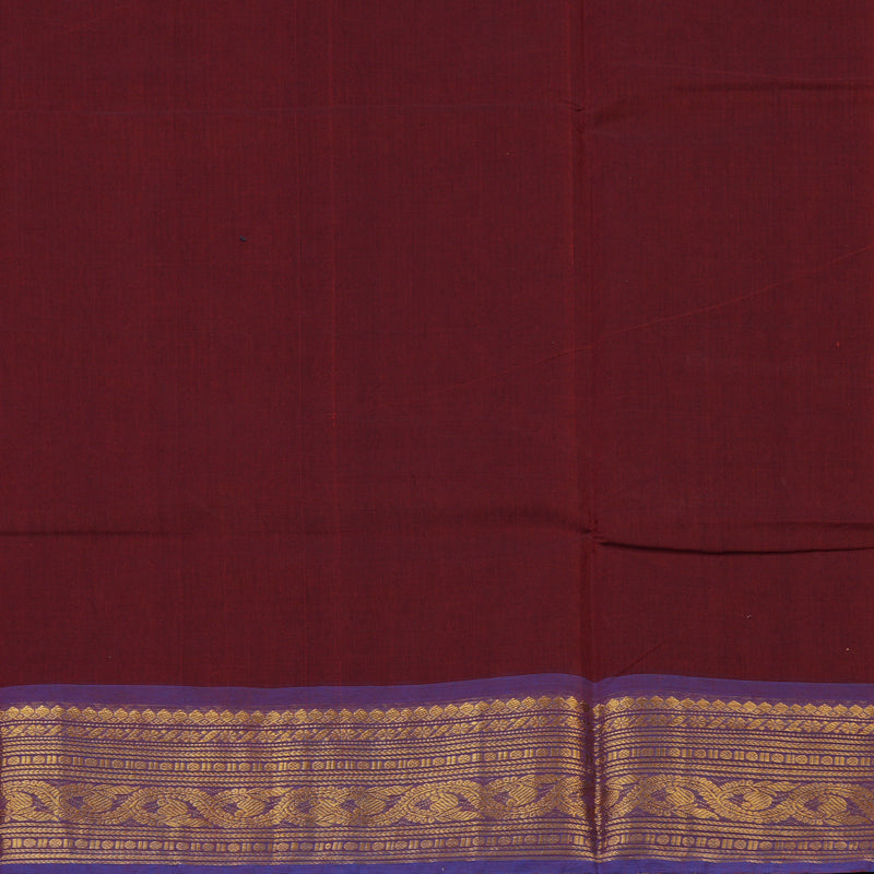 Hayagrivas Maroon Handloom Chettinad Cotton Saree KBE2156A4-20