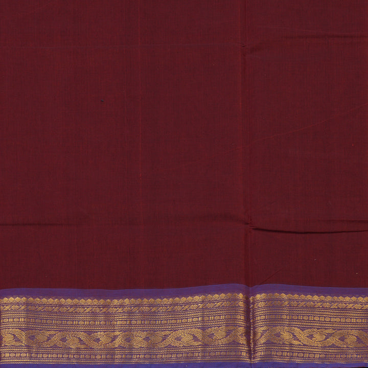 Hayagrivas Maroon Handloom Chettinad Cotton Saree KBE2156A4-20
