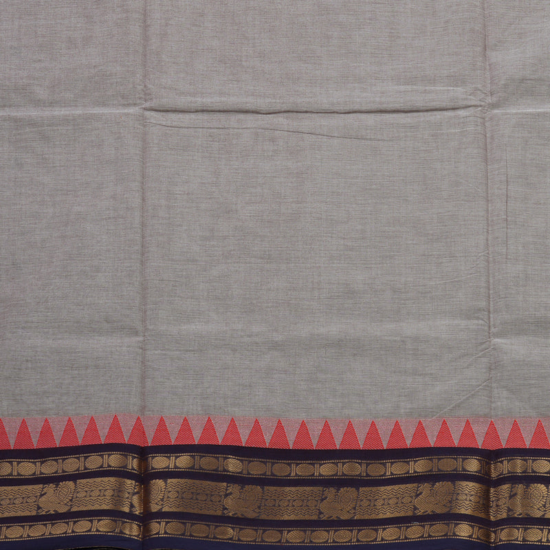 Hayagrivas Lilac-Grey Handloom Chettinad Cotton Saree KBE2156A4-24