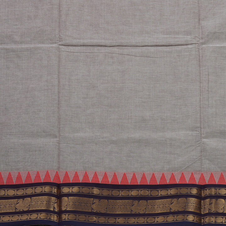 Hayagrivas Lilac-Grey Handloom Chettinad Cotton Saree KBE2156A4-24
