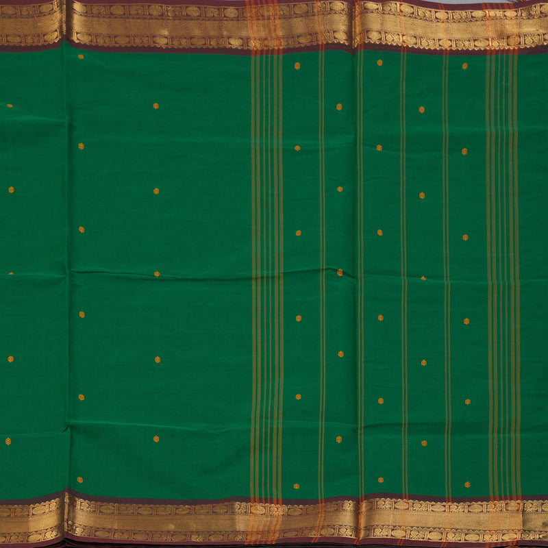 Hayagrivas Green Handloom Chettinad Cotton Saree KBE2156A4-32
