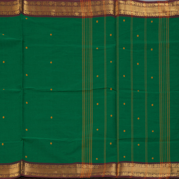 Hayagrivas Green Handloom Chettinad Cotton Saree KBE2156A4-32