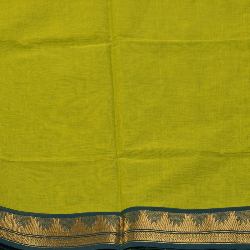 Hayagrivas Parrot Green Handloom Chettinad Cotton Saree KBE2156A4-35