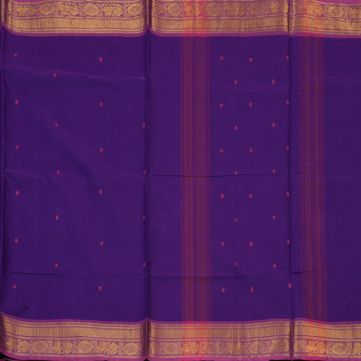 Hayagrivas Purple Handloom Chettinad Cotton Saree KBE2156A5-17