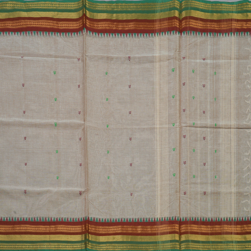 Hayagrivas Cream Handloom Chettinad Cotton Saree KBE2156A5-29