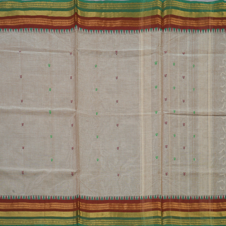 Hayagrivas Cream Handloom Chettinad Cotton Saree KBE2156A5-29