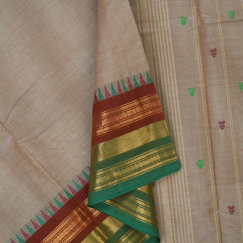 Hayagrivas Cream Handloom Chettinad Cotton Saree KBE2156A5-29