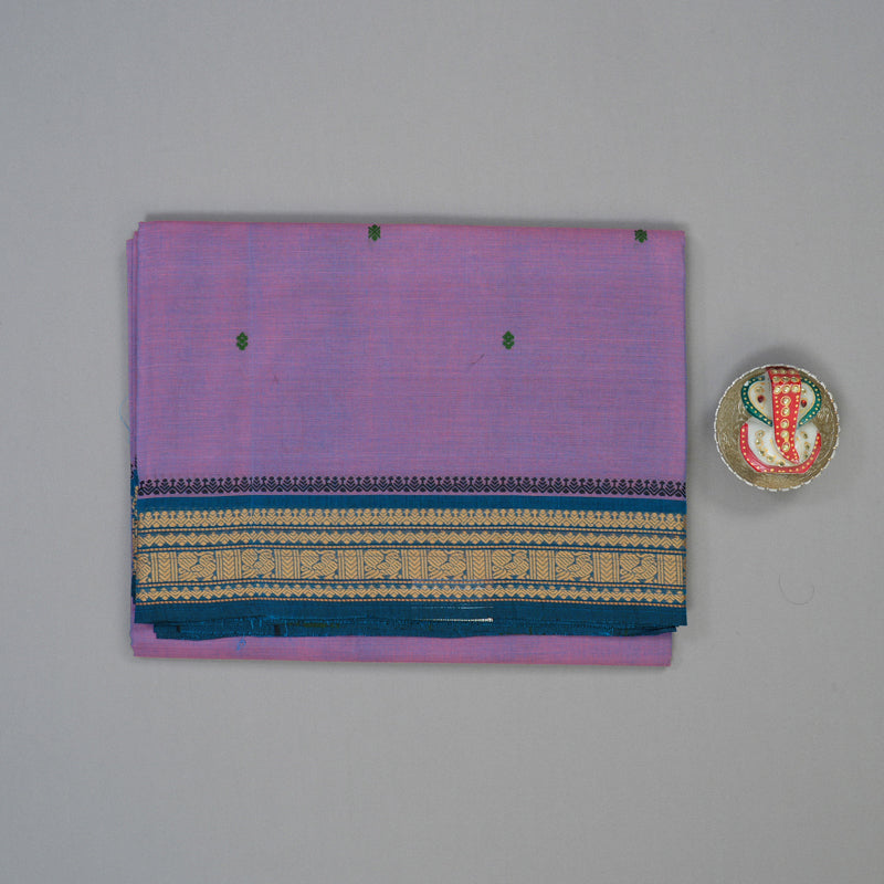 Hayagrivas Lavendar Handloom Chettinad Cotton Saree KBE2156A5-31