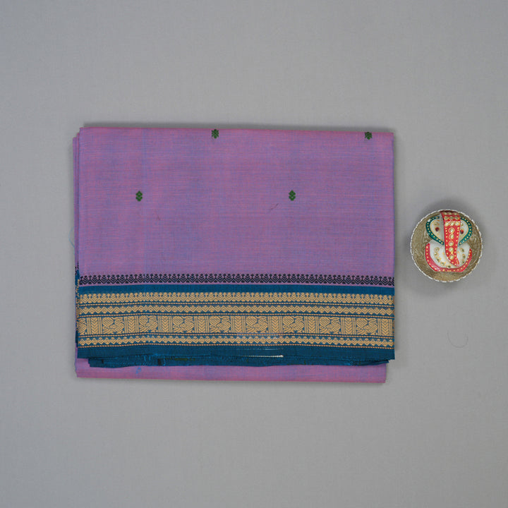 Hayagrivas Lavendar Handloom Chettinad Cotton Saree KBE2156A5-31
